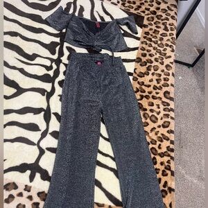 Stylish Black Glitter Women's Jumpsuit